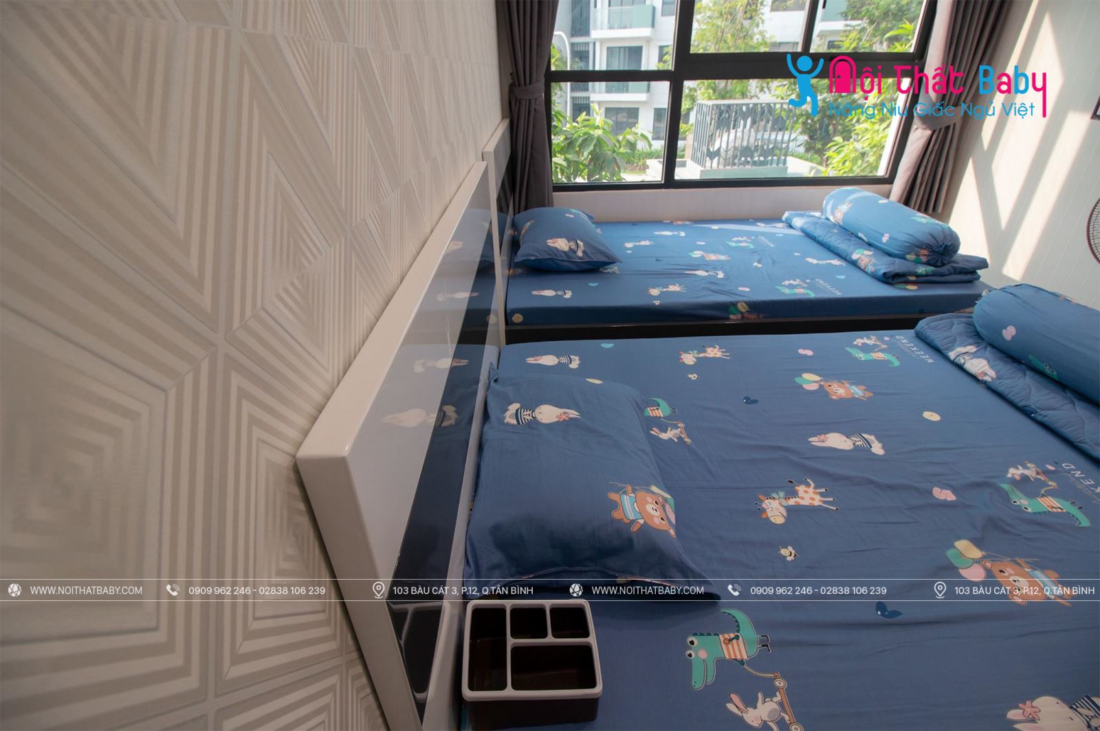 Hình ảnh công trình thực tế nội thất nguyên căn nhà chị Vân tại Emerald Celadon City 104m2